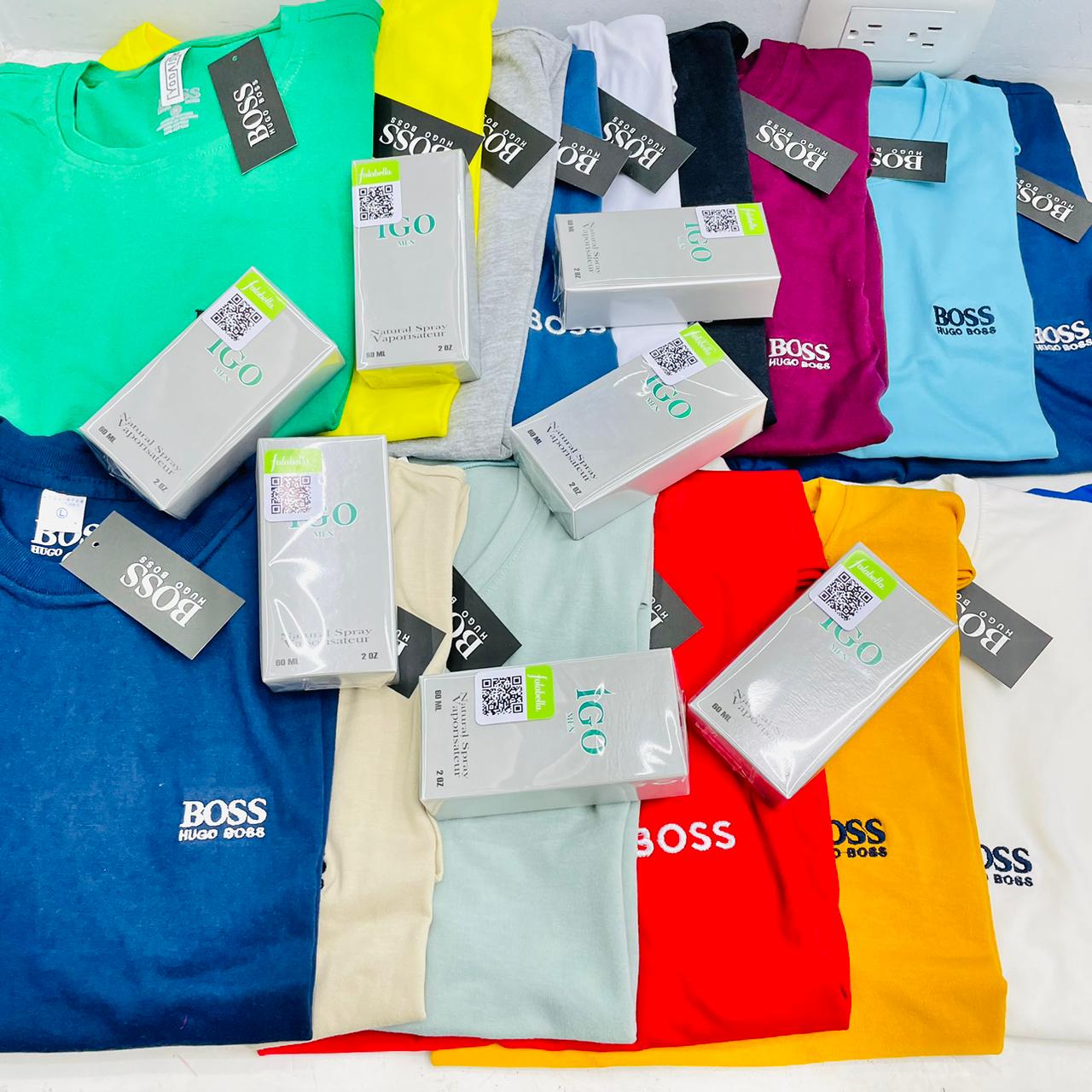 Vista 2 de KIT X3 CAMISETA HUGO BOSS +AQUA DI GIO - TALLA: M
